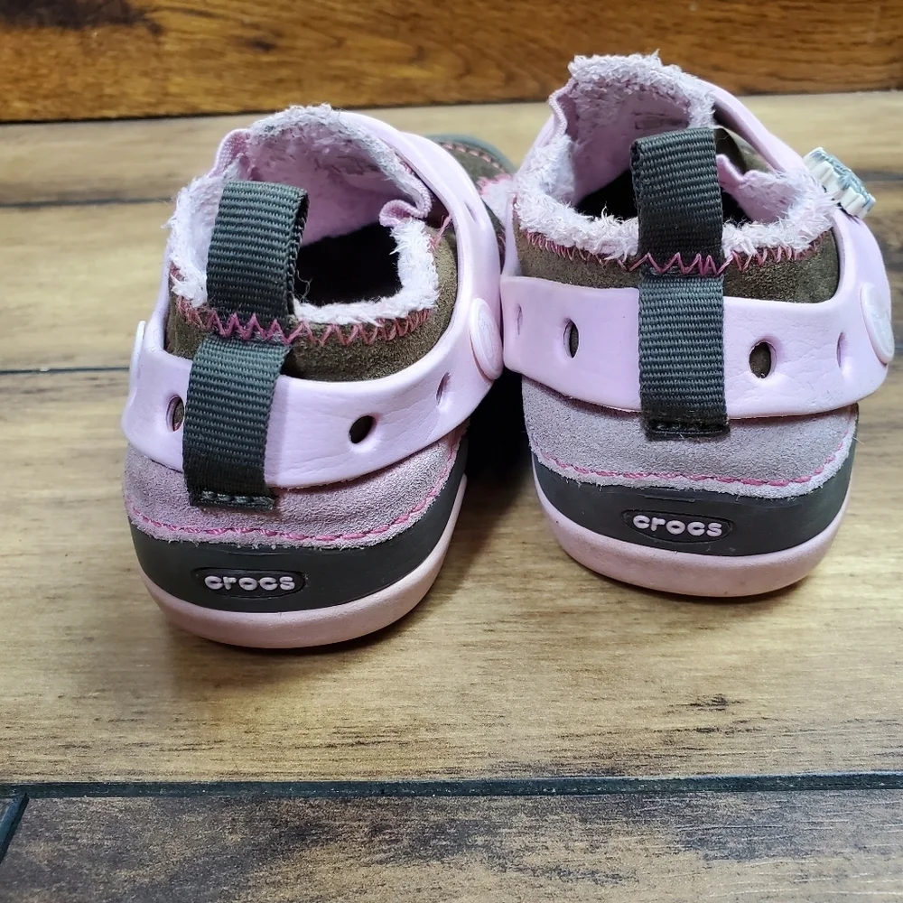Crocs Blitzen toddler girl slip on shoes Pink Size C11
